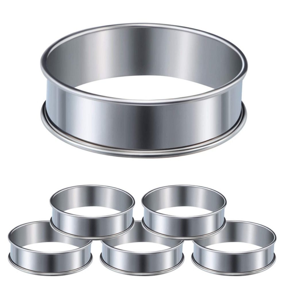 Amazon.com: FANGSUN Crumpet Rings, English Muffin Rings 4 Inch,Stainless  Steel Tart Rings for Baking,Double Rolled Nonstick Round Cake Ring, Metal  Pastry Ring Mold for Griddle, Cooking Egg Ring for Dessert Food :