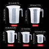 Scale Measuring Cup With Lid Milk Tea Shop Specific Measuring Bucket Large Capacity Scale Transparent Cup Kitchen Baking Supplie