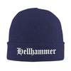 2025 New Hellhammer Rates Knitted Hat For WoUnisex Unisex Beanie Winter Hat Death Retro 80s Warm Cap