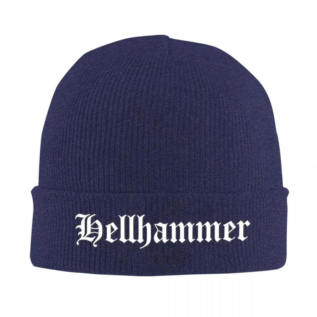 2025 New Hellhammer Rates Knitted Hat For WoUnisex Unisex Beanie Winter Hat Death Retro 80s Warm Cap