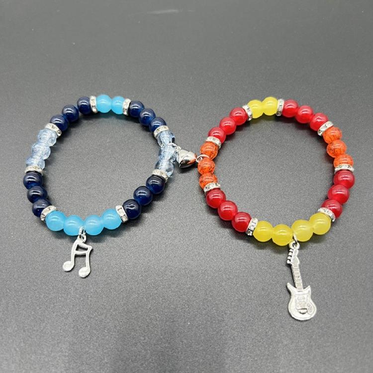 Trendy Beaded Bracelets Handmade Alternative Wrist Chain Bracelet Couple Bangles