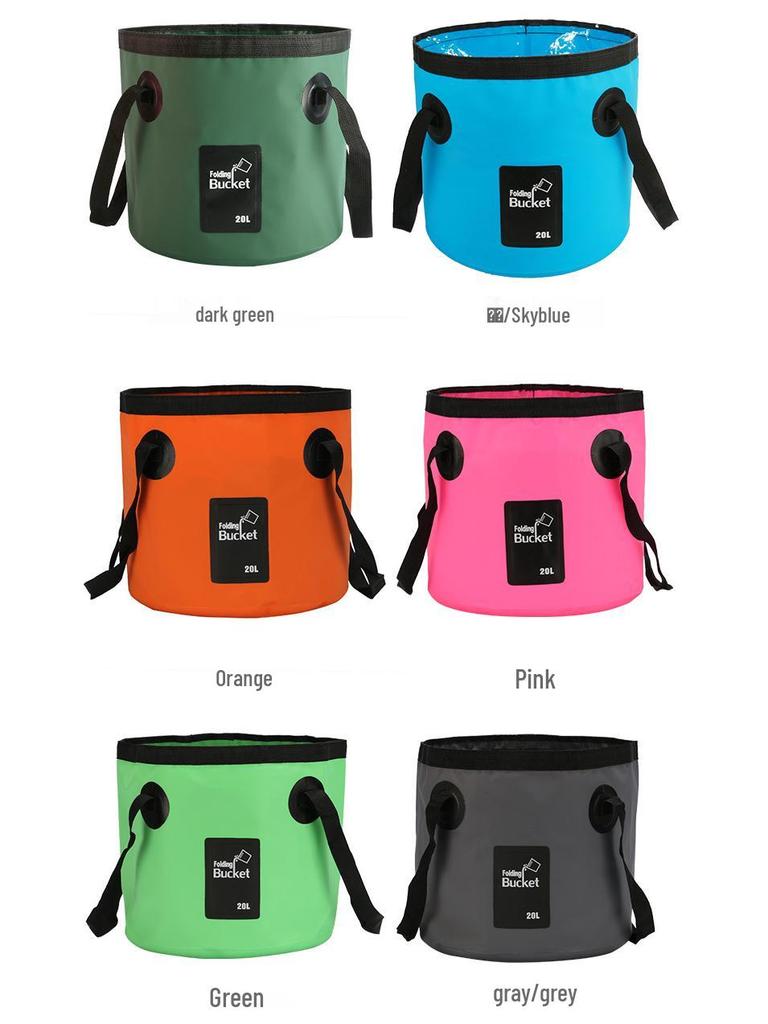 Collapsible Outdoor Fishing and Car Wash Bucket