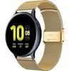 Milanese Bracelet + Case with Screen Protector for Samsung Galaxy Watch Active 2 40mm, Gold