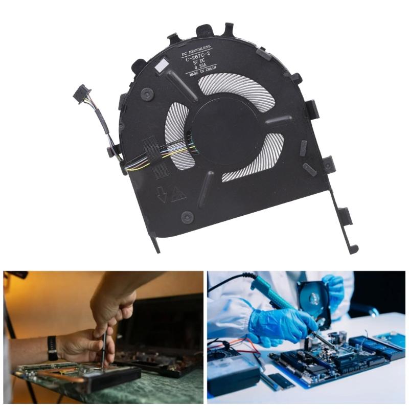 CPU Fan Laptop Cooling Fan DC5V 0.5A 4pin Coolers for E14 GEN1 Laptop Heatsink Part