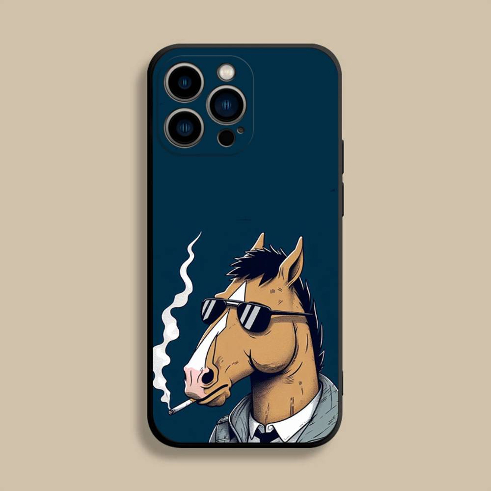 

B-Bojacks H-Horsemans (1) Phone Case For iPhone 17,16,15,14,13,12,Pro,Max,Plus,E,SE4,Air,Mini Black Soft Cover iPhone12mini