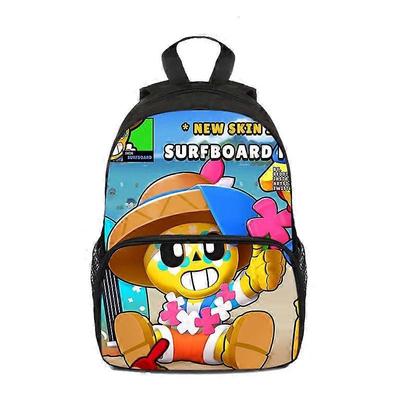 Backpack for Girls, Large Capacity Backpack, Cartoon Bag for Men, Practical and Creative Shoulder Bag for Best Friend, Spoof New Brawl Stars Children'