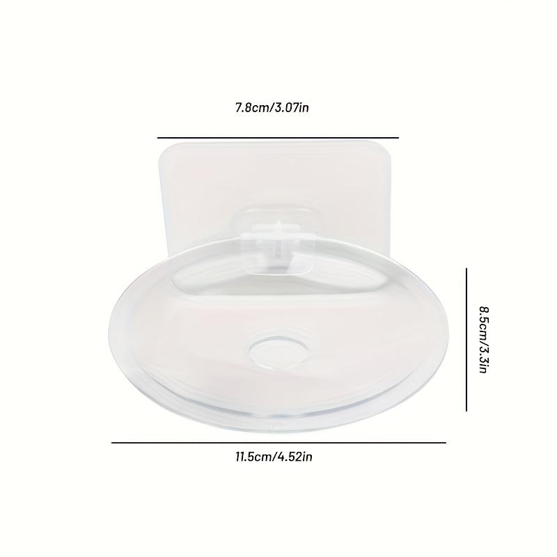 

Household No-Drill Wall-Mounted Draining Soap Holder, Kitchen Water-Filtering Storage Rack, Restroom Shelf, Bathroom Soap Dish Organizer прозорий
