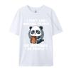 I Don Like Morning People Funny Quote Panda Coffee Tshirts Premium Cotton Unisex Tshirts Casual T Shirt 2024 Fashion Casual