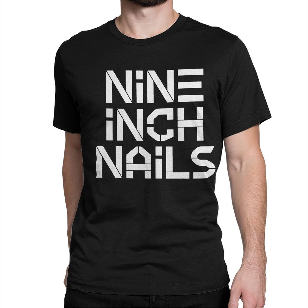 Vintage NIN Rock Band Nine Inch Nails  T-Shirts Men Women Round Neck 100% Cotton T Shirt  Short Sleeve Tees Original Tops