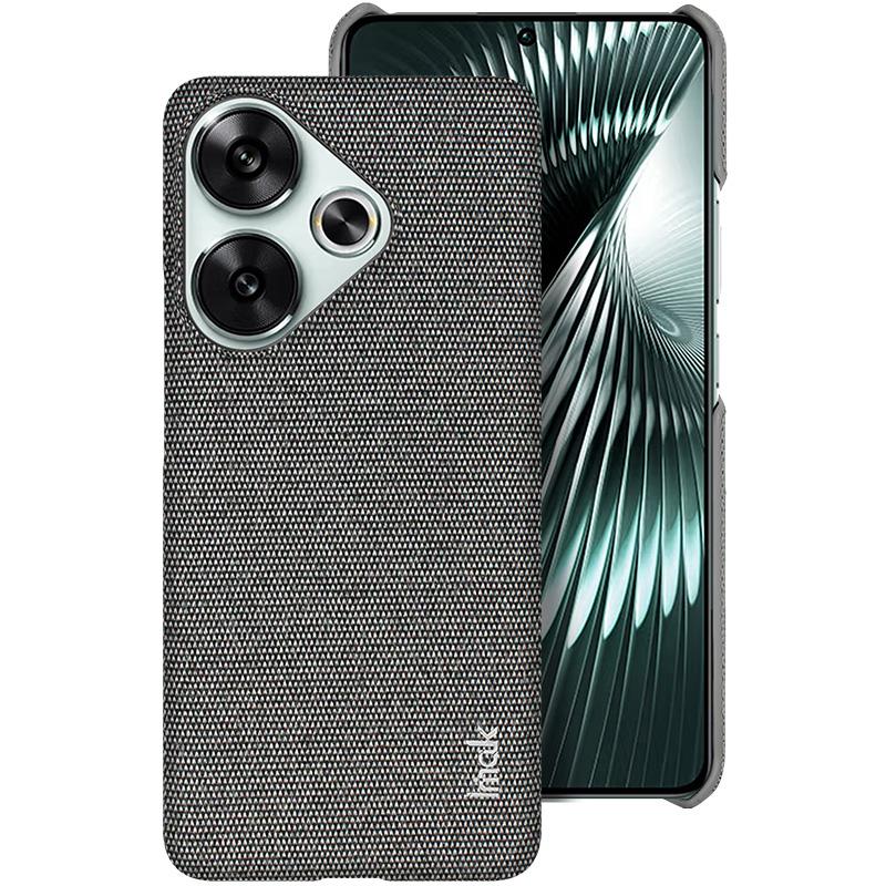 IMAK Ruiyi Series for Xiaomi Poco F6 5G/Redmi Turbo 3 5G Case Fabric Texture Leather+PC Phone Back Cover