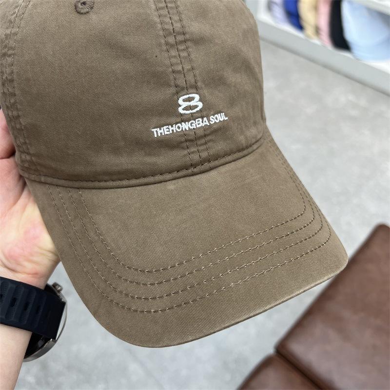Large head circumference baseball cap Unisex small face deepened large casual embroidery letter cap