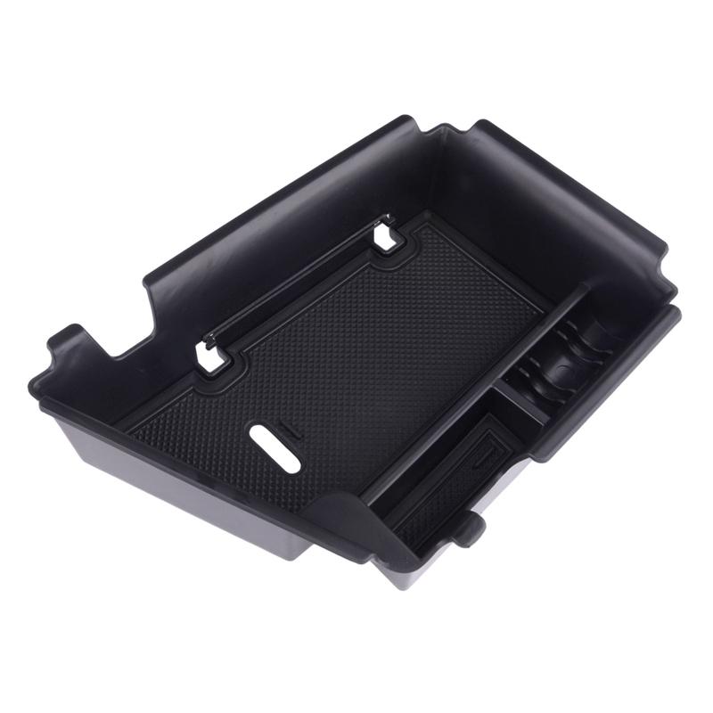 Car Interior Center Console Armrest Storage Box Organizer Tray with Anti-Slip Mat Black Fit for Hyundai Elantra N 2022 RHD