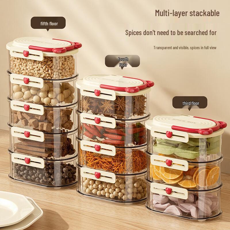 KATEI STORY Little Bear 5-Layer Spice Box