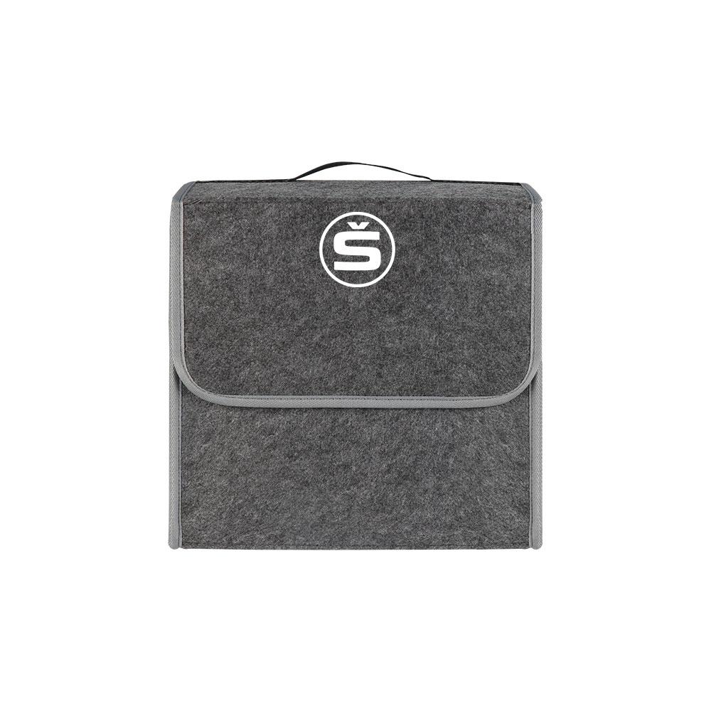 NADH5 Car Trunk Storage Box Foldable Felt Car Organizer Stowing Tidying Box Car Accessories For Skoda S Fabia Octavia VII Karoq Kamiq