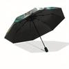 "Enchanted Wolf Fantasy Art Print Mystical Wildlife Decor"Umbrella, Portable 3-Fold Compact Umbrella for Men & Women ES5