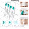 Skin care lip horniness removal facial cleanser, Face cleaning brush, blackhead removal silicone double-sided skin care tool.
