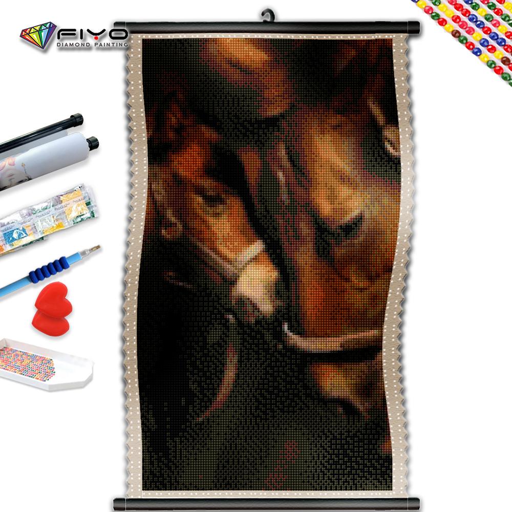 

5D DIY Рамка Набор для алмазной живописи Коричневая лошадь Вышивка крестиком Тюльпан Фотографии животных из стразов Мозаика Настенный декор