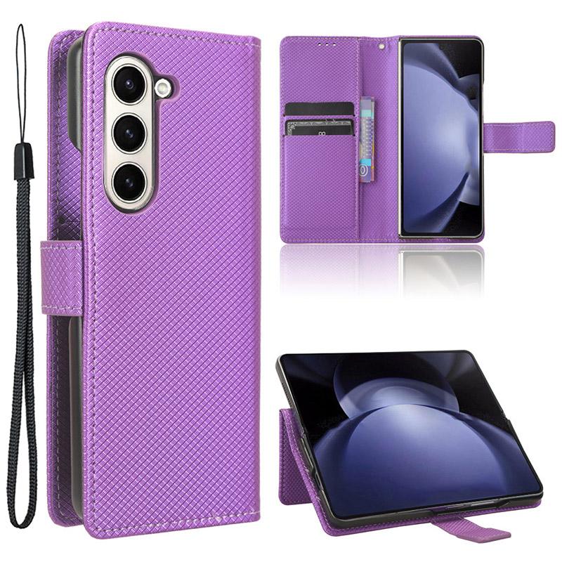 For Samsung Galaxy Z Fold6 5G Case PU Leather+PC Phone Cover with Wallet
