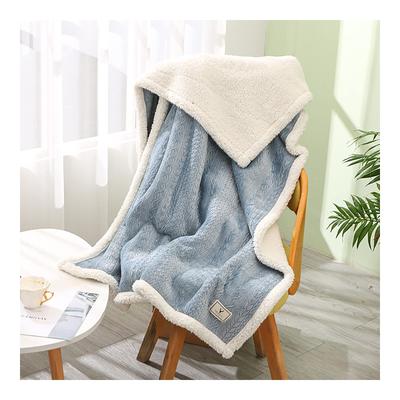 Ultra-warm Blanket, Approximately 3 Times Warmer, Anti-static, Thick, Fluffy, Premium Microfiber, High-density Flannel, Washable, 120x85cm, Blue