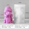 3D Valentine's Day Cartoon Bunny Candle Mold DIY Holding Heart Rabbit Handmade Aroma Candle Plaster Ornament Molds