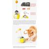 1 Pc Electric Sound Tumbler Balance Car Catnip Cat Toy Teasing Stick Yellow