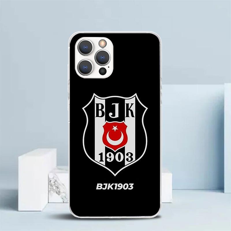 B-Besiktas B-BJK Zachte Cover voor iPhone 16 17 Air 15 14 Pro Max 16E Telefoonhoesje 13 Mini 12 11 7 SE 8 Printpatroon Passende Hoesjes 16 17