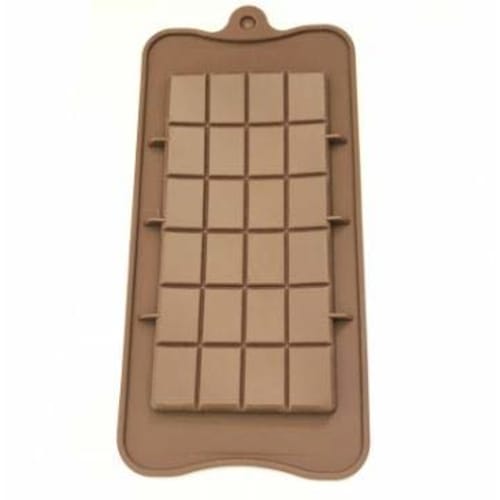 Silicone mold for chocolate bars, chocolate, and baked goods
