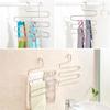 Multilayer Stainless Steel Magic Pants Hangers Space Savers Storage Rack for Hanging Jeans Scarf