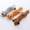 Pet Chew Toy Funny Interactive Soft Plush Bite-resistant Fastener Tape Opening Teeth