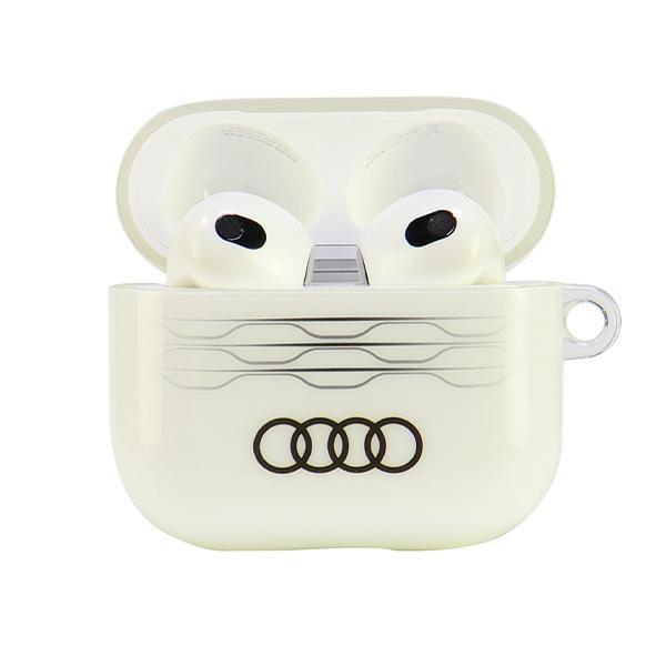 Audi Iml Geometric Pattern Airpods 3 Cover White/White Au-Imlap3-A6/D3-We