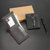 Cryptotext Proxy Men's Wallet Short Horizontal Vertical Oil Wax Pressed Crocodile Head Wallet Retro