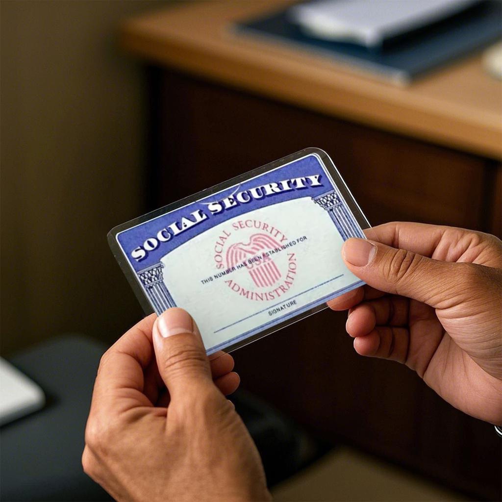 10 sad obalů na karty sociálního zabezpečení, nové obaly na karty, obaly na karty, průhledná plastová peněženka, klipy na kreditní karty