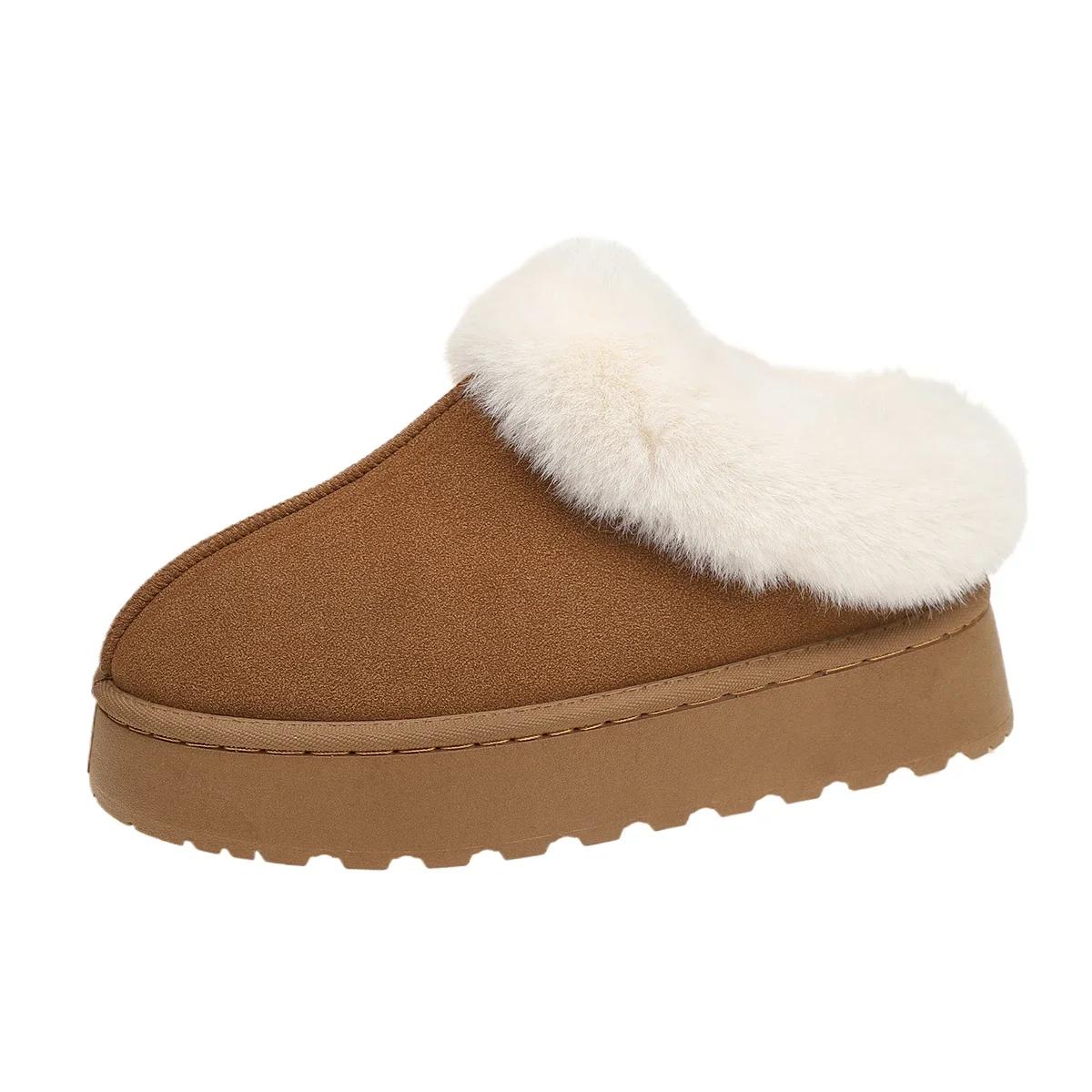 

2024Новинка, хит продаж, зимние женские ботинки, туфли на плоской подошве с круглым носком для женщин, туфли на платформе без застежек, классические ботинки для отдыха на открытом воздухе 43 жёлтый