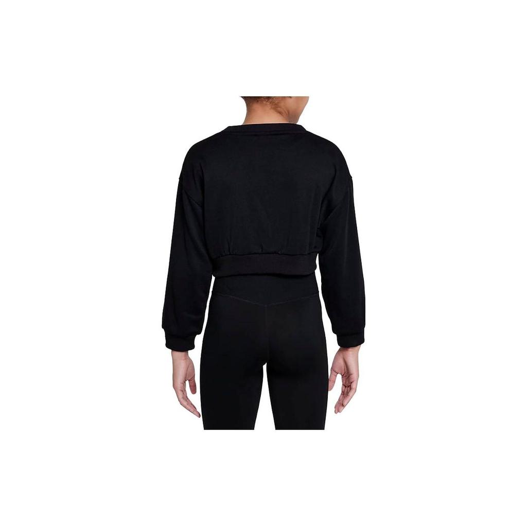 Nike Printed Pullover Long Sleeve Sweatshirt Kids tops Black DQ8920-010
