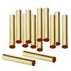 100 Stück Kupfer gerade glatte lange Röhrenperlen 30 mm, 4 mm golden