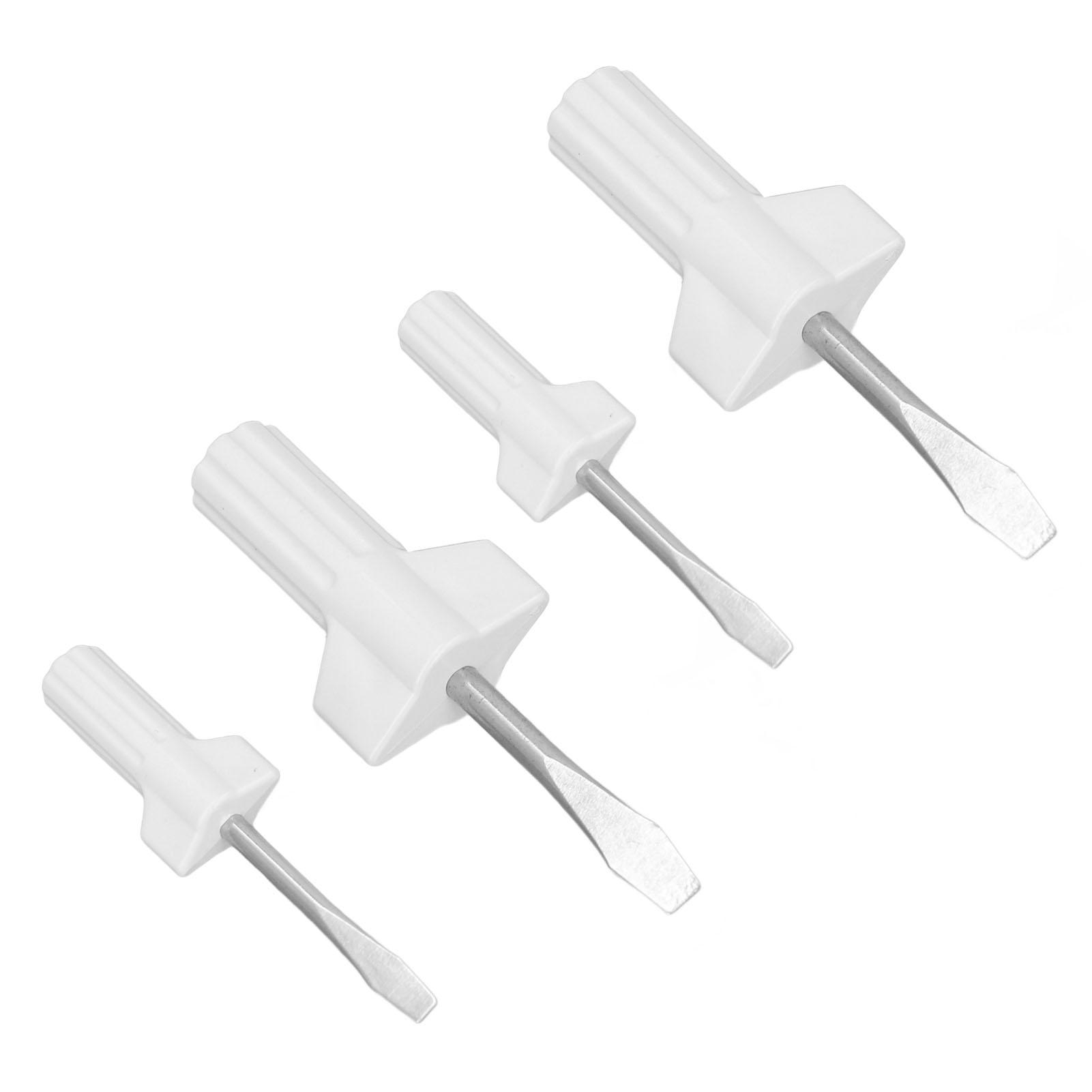 

4 Pieces Slot Screwdrivers Plastic Handle Stainless Steel Multifunctional Screwdriver Set for Home Sewing Machine Repair