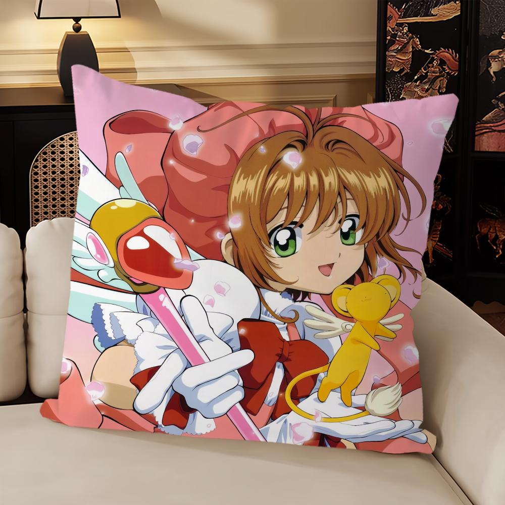 Clasic Comic C-Cardcaptor Sakura Cushion Cover Living Room Headboard Bedroom Office Cushion Cushion Sofa Nap Time Pillow Case