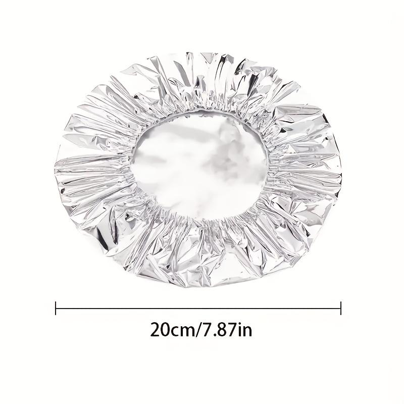 

Многоразовые крышки для еды из алюминиевой фольги для мисок, тарелок и посуды - Сохраняют тепло, свежесть и защищают от вредителей и пыли 1PC серебряный