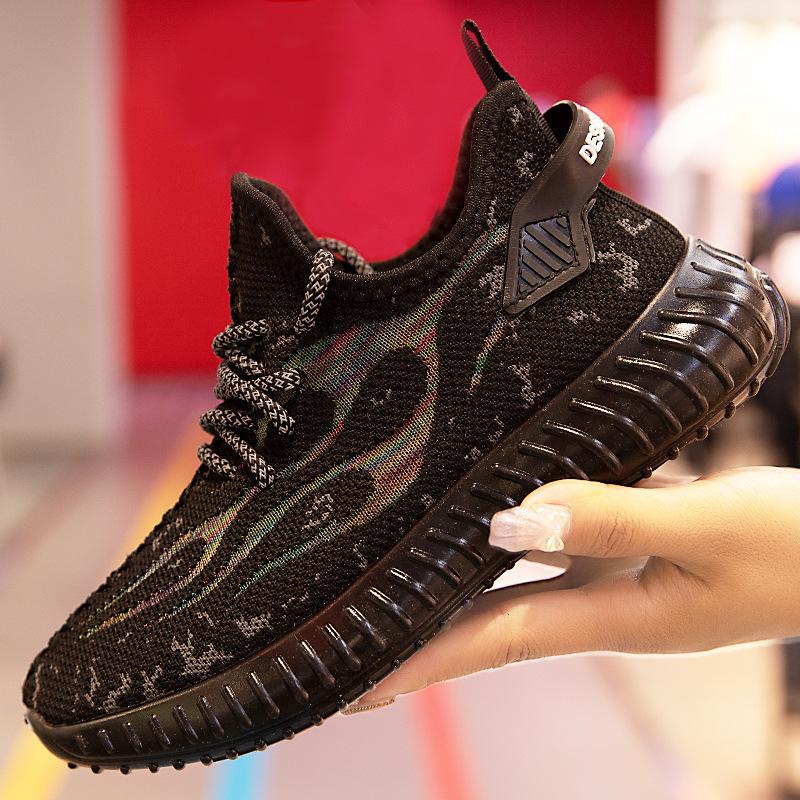 Fashion 2024 New Men's Breathable Casual Sports Shoes Transparent Jelly Sole Fashion Korean Edition Shoes Spring/Summer Men's Shoes