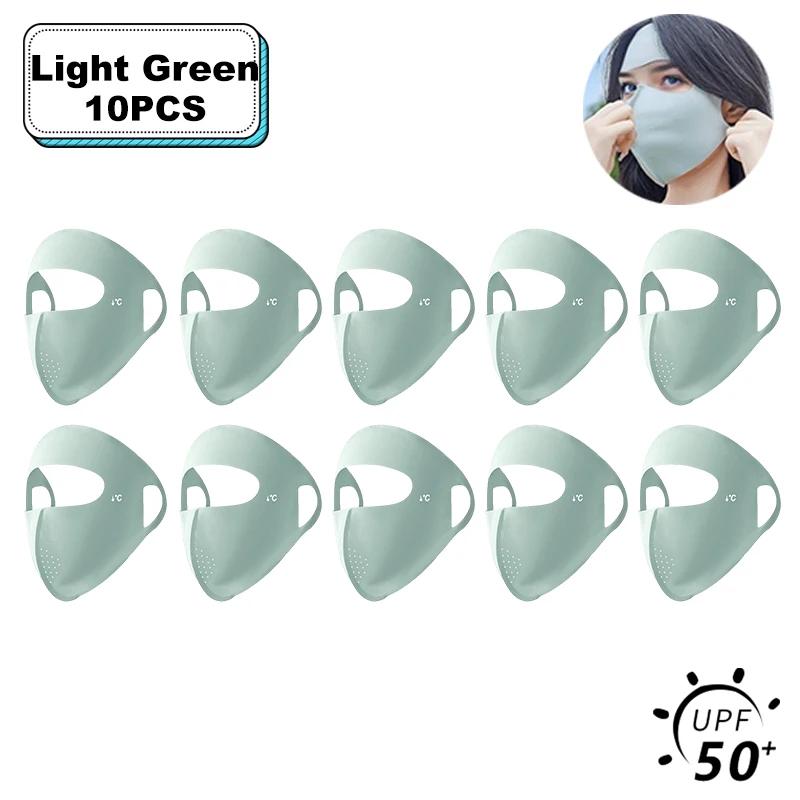 Women Full Face UV Protection Mask 3D Ice Silk Sunscreen Breathable Lightweight Summer Outdoor Sports Comfort Fit mask for men