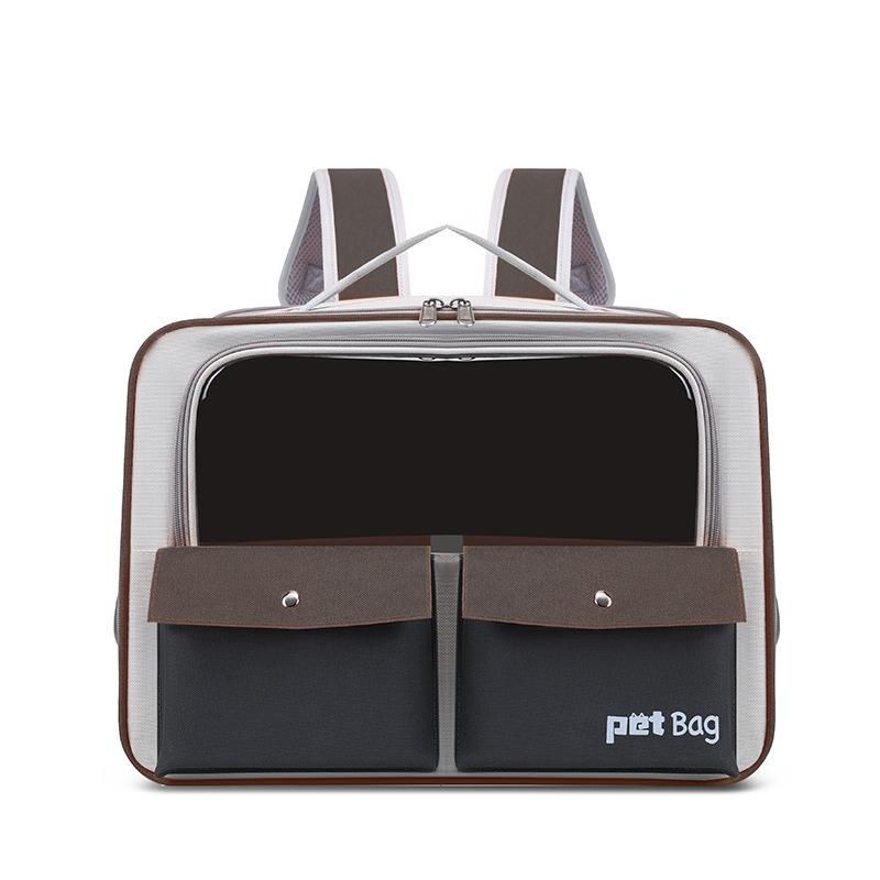 Foldable Cat Carriers Breathable Pet Backpack for Small Dogs Portable Kitten Rucksack for Outdoor Lightweight Pet Suitcase