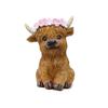 Cute Cow Statue Cartoon Miniatures Figurine Crafts Animal Sculpture  Cabinet