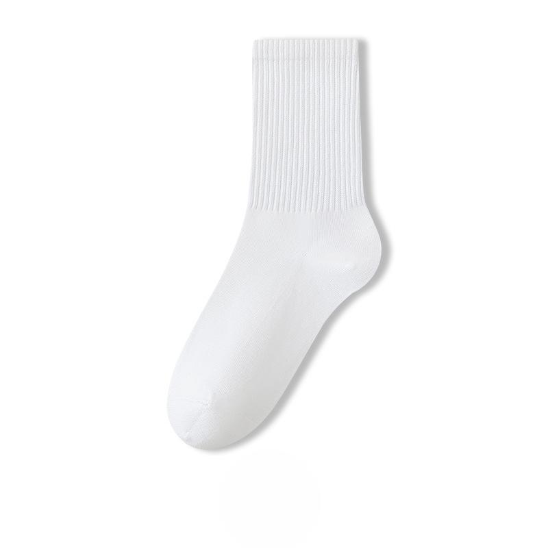 Female Spring and Autumn Pure Cotton High Elastic Breathable Tube Cotton Socks