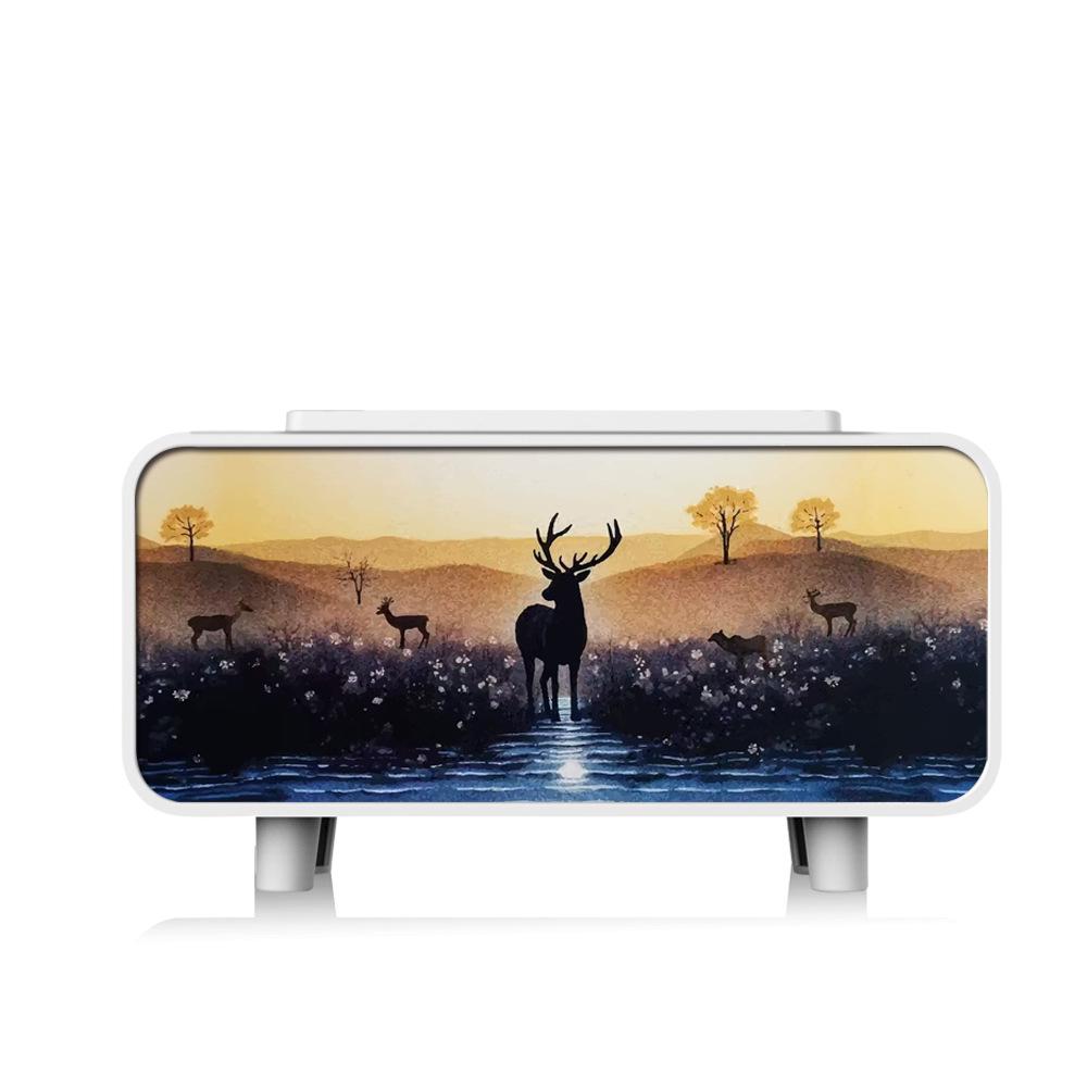 2025 Fireplace Flame Humidifier & Aroma Diffuser with Automatic Spray and Atmosphere Light for Home & Bedroom