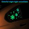 Christmas Glow-in-the-dark Snowflake Car Stickers For Window Display Window Decorations Wall Stickers
