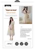 French Lace Jacquard Embroidered Maternity Summer Dress - Stylish, Mid-Length, and Trendy.