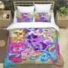 Cartone Animato My Little-P-Ponys Set Biancheria da Letto set squisito per il letto copripiumino set coperta piumino set biancheria da letto lusso regalo di compleanno