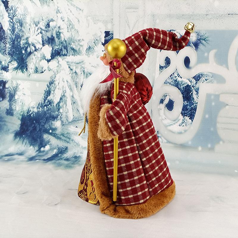 Christmas Santa Doll Decoration Multipurpose Party Favors Gifts Standing Figurines Sculptures for Bedroom Indoor Holiday Coffee Table Decoration