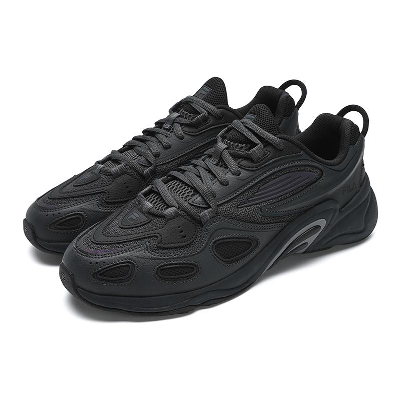 FILA Blur 2025 Fashion Versatile Comfortable Simple Sports Breathable Lightweight Low-Top Casual Shoes Men sneaker Shadow-Black Gray F12M532120FDB