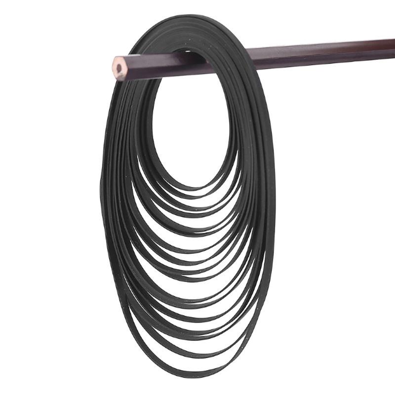 5PCS 5mm Flat Belts Folded Rubber Belt 47-150mm for Recorders CDROM Video Machines DVDs Drive